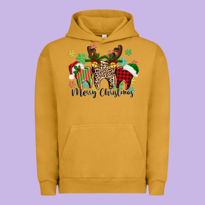 Merry Christmas Tooth Urban Hoodie Designed By Texasbilliewilder