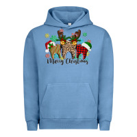 Pigment Pebble Blue Merry Christmas tooth Urban Hoodie - texasbilliewilder