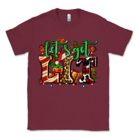 Burgundy lets get lit with Christmas Classic Tee - AdoDesignShop
