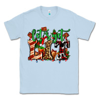 Dusty Blue lets get lit with Christmas Classic Tee - AdoDesignShop