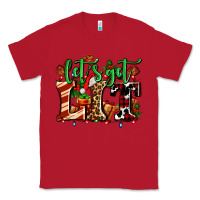 Red lets get lit with Christmas Classic Tee - AdoDesignShop