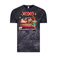 Cloud Black valentine's day truck farm animals cupid xoxo Vintage Tee - FaDigitalArtStudio