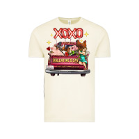 Vintage Arctic valentine's day truck farm animals cupid xoxo Vintage Tee - FaDigitalArtStudio
