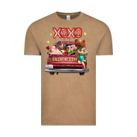 Vintage Coffee valentine's day truck farm animals cupid xoxo Vintage Tee - FaDigitalArtStudio