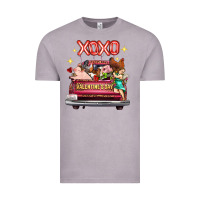 Vintage Zinc valentine's day truck farm animals cupid xoxo Vintage Tee - FaDigitalArtStudio