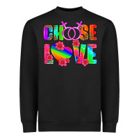 Black choose love (lesbian) Heavyweight Sweatshirt - HRA Design Shop