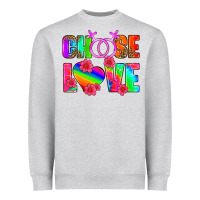 Heather Grey choose love (lesbian) Heavyweight Sweatshirt - HRA Design Shop