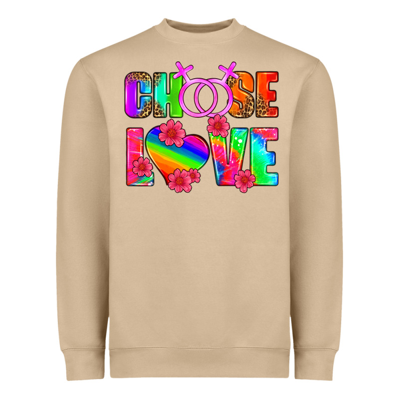 Choose Love (lesbian) Heavyweight Sweatshirt by HRA Design Shop | Teevron