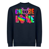 Navy choose love (lesbian) Heavyweight Sweatshirt - HRA Design Shop
