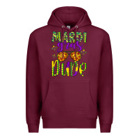 Burgundy mardi gras dude Premium Hoodie - Artiststas