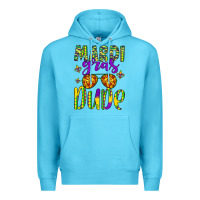 Ocean Blue mardi gras dude Premium Hoodie - Artiststas