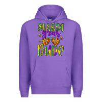 Purple mardi gras dude Premium Hoodie - Artiststas