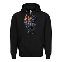 Black Brahma Rooster Zipper Hoodie - LillyAllenDesigns
