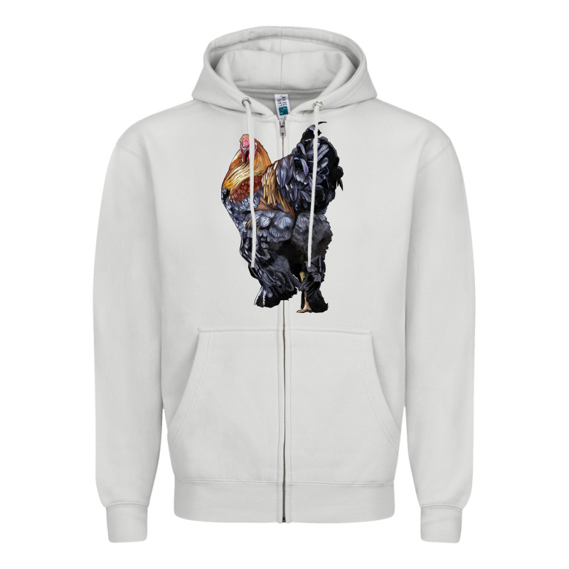Brahma Rooster Zipper Hoodie by LillyAllenDesigns | Teevron