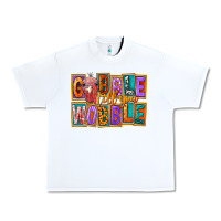 White gobble till you wobble Urban Heavy Tee - FaDigitalArtStudio