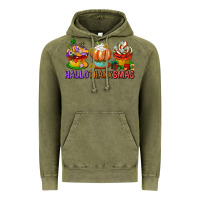 Vintage Olive hallothanksmas cupcakes Vintage Hoodie - texasbilliewilder