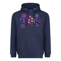 Navy freezing season Heavyweight Hoodie - MaliasSmallBusiness