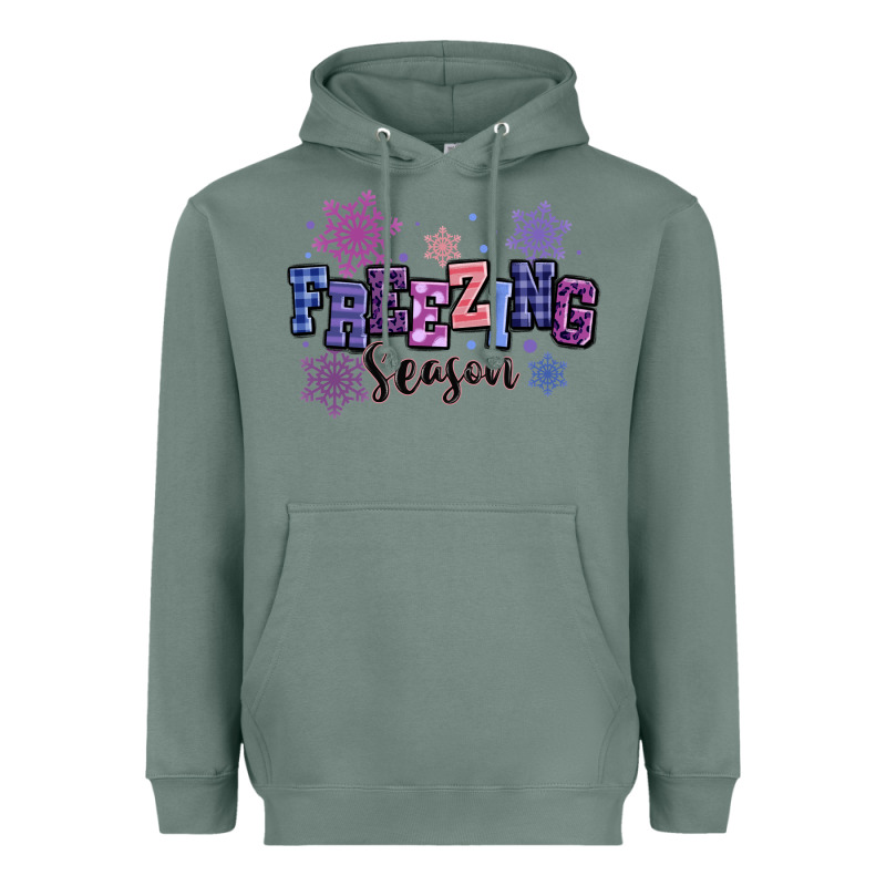 Freezing Season Heavyweight Hoodie by MaliasSmallBusiness | Teevron