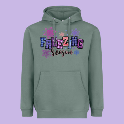 Freezing Season Heavyweight Hoodie Designed By Maliassmallbusiness