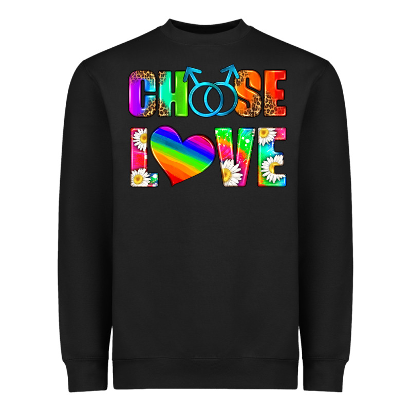 Choose Love (gay) Heavyweight Sweatshirt by HRA Design Shop | Teevron