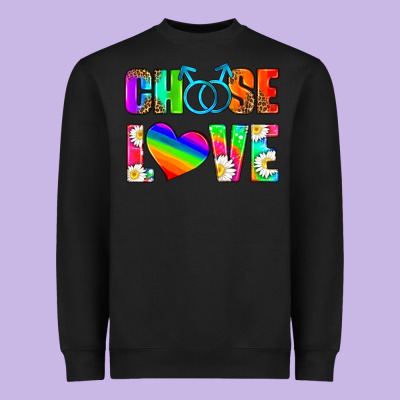 Choose Love (gay) Heavyweight Sweatshirt Designed By Hra Design Shop