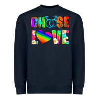 Navy choose love (gay) Heavyweight Sweatshirt - HRA Design Shop