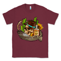 Burgundy cowboy cactus  sunflowers whiskey Classic Tee - AdoDesignShop