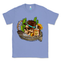 Colony Blue cowboy cactus  sunflowers whiskey Classic Tee - AdoDesignShop