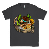 Smoke cowboy cactus  sunflowers whiskey Classic Tee - AdoDesignShop