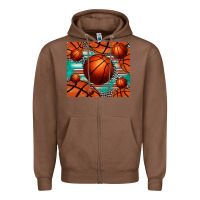 Chestnut basketball leopard serape tumbler Zipper Hoodie - Jasminsmagicworld