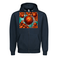 Navy basketball leopard serape tumbler Zipper Hoodie - Jasminsmagicworld