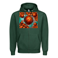 Sports Green basketball leopard serape tumbler Zipper Hoodie - Jasminsmagicworld
