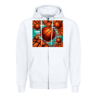 White basketball leopard serape tumbler Zipper Hoodie - Jasminsmagicworld