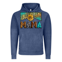 Vintage Denim mama sunflower junkie Vintage Hoodie - Zillion Design Studio