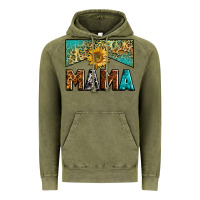 Vintage Olive mama sunflower junkie Vintage Hoodie - Zillion Design Studio