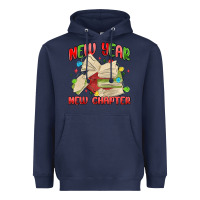 Navy new year new chapter Heavyweight Hoodie - MaliasSmallBusiness