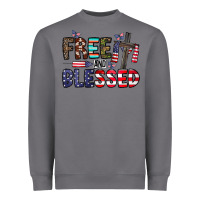 Storm free and blessed Heavyweight Sweatshirt - CowhideDigitalArt
