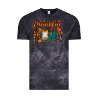 Cloud Black thankful mama sheep Vintage Tee - RacoonDesign