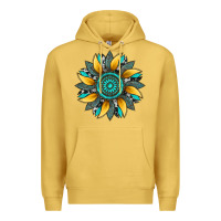 Antique Gold sunflower gemstone leopard Premium Hoodie - Artiststas