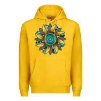 Lemon sunflower gemstone leopard Premium Hoodie - Artiststas