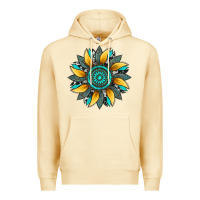 Pina Colada sunflower gemstone leopard Premium Hoodie - Artiststas