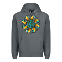 Rock sunflower gemstone leopard Premium Hoodie - Artiststas