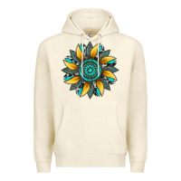 Sandshell sunflower gemstone leopard Premium Hoodie - Artiststas