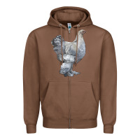 Brahma Chicken Zipper Hoodie | Teevron