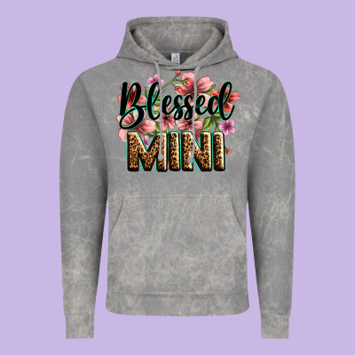 Flowers Blessed Mini Vintage Hoodie Designed By Zillion Design Studio
