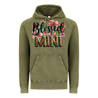 Vintage Olive flowers blessed mini Vintage Hoodie - Zillion Design Studio