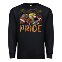 Black small town big pride maroon yellow Premium Sweatshirt - MaliasSmallBusiness