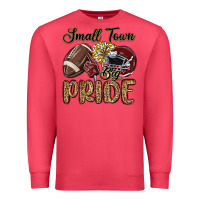 Cardinal small town big pride maroon yellow Premium Sweatshirt - MaliasSmallBusiness