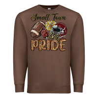 Chestnut small town big pride maroon yellow Premium Sweatshirt - MaliasSmallBusiness