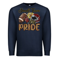 Navy small town big pride maroon yellow Premium Sweatshirt - MaliasSmallBusiness